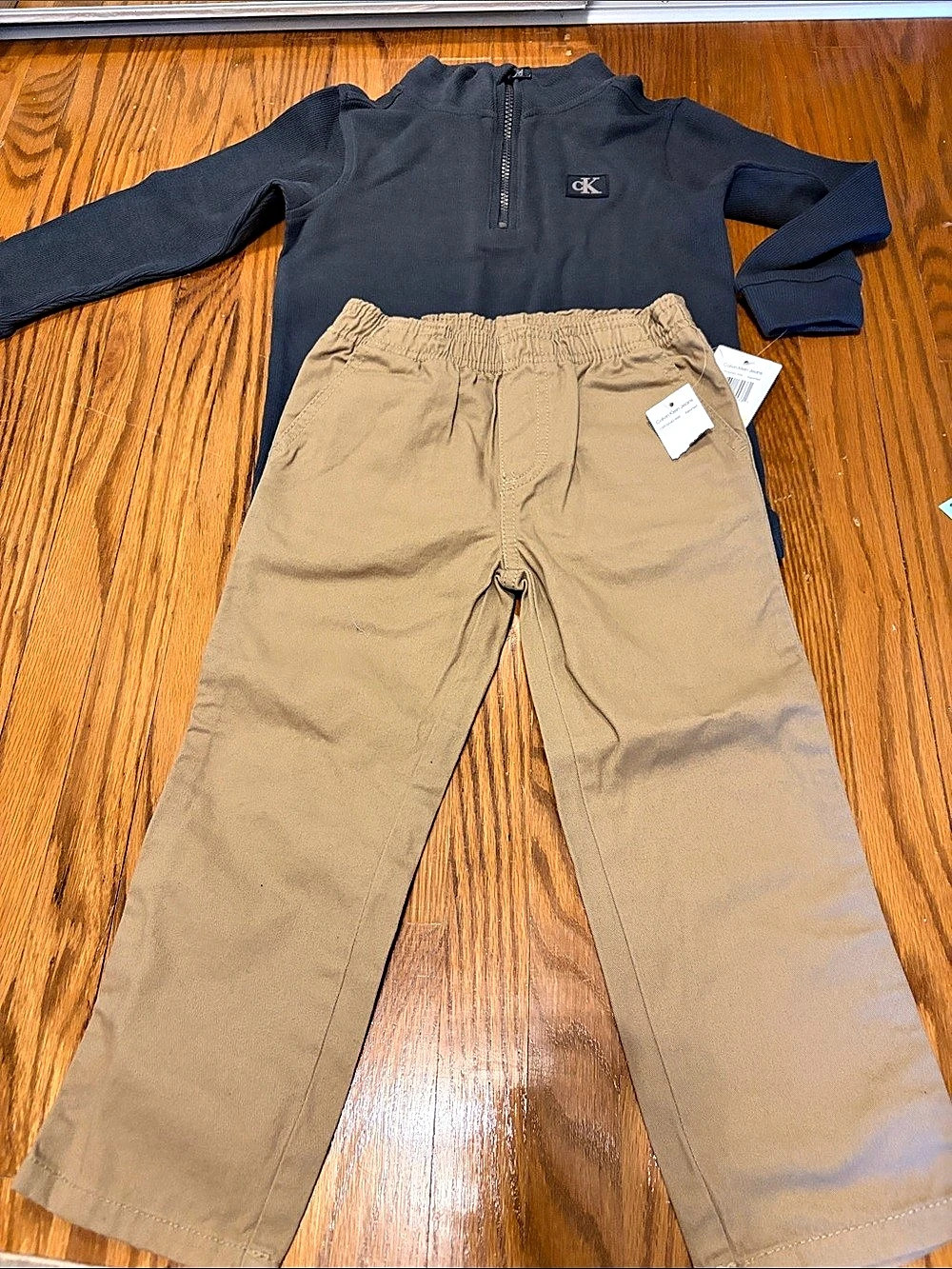 Calvin Klein Boys 4T Black & Brown Matching Set NWT